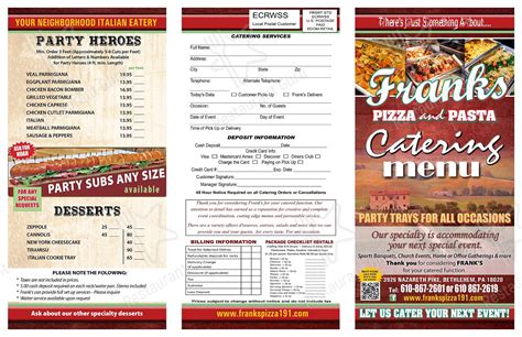 frank's pizza bethlehem|franks 191 menu.